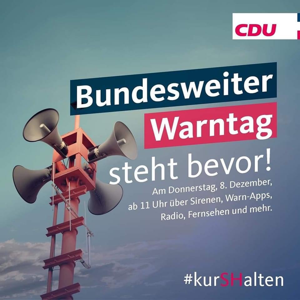 Bundesweiter Warntag Am 8. Dezember | CDU Ortsverband Kronshagen